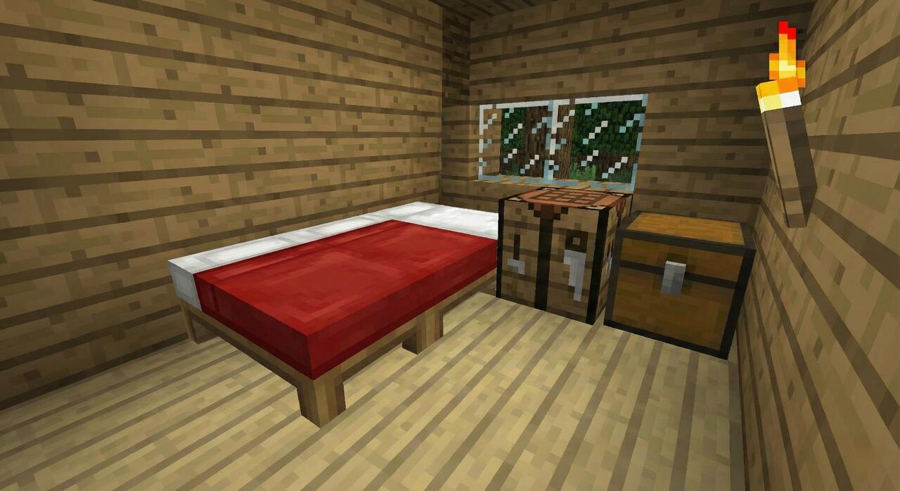 jak zrobić łóżko w minecraft